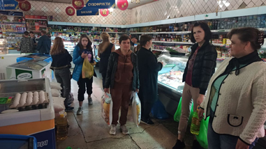 Opération aide alimentaire avril 2021 à Narodytchi en Ukraine