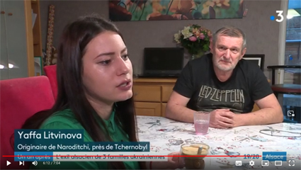 France 3 Alsace - Un ans après, l'exil de 3 familles ukrainiennes