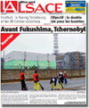 Miniature de la Une du journal l'Alsace du 03 Avril 2011 : Avant Fukushima, Tchernobyl